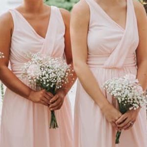 Light pink bridesmaid dress